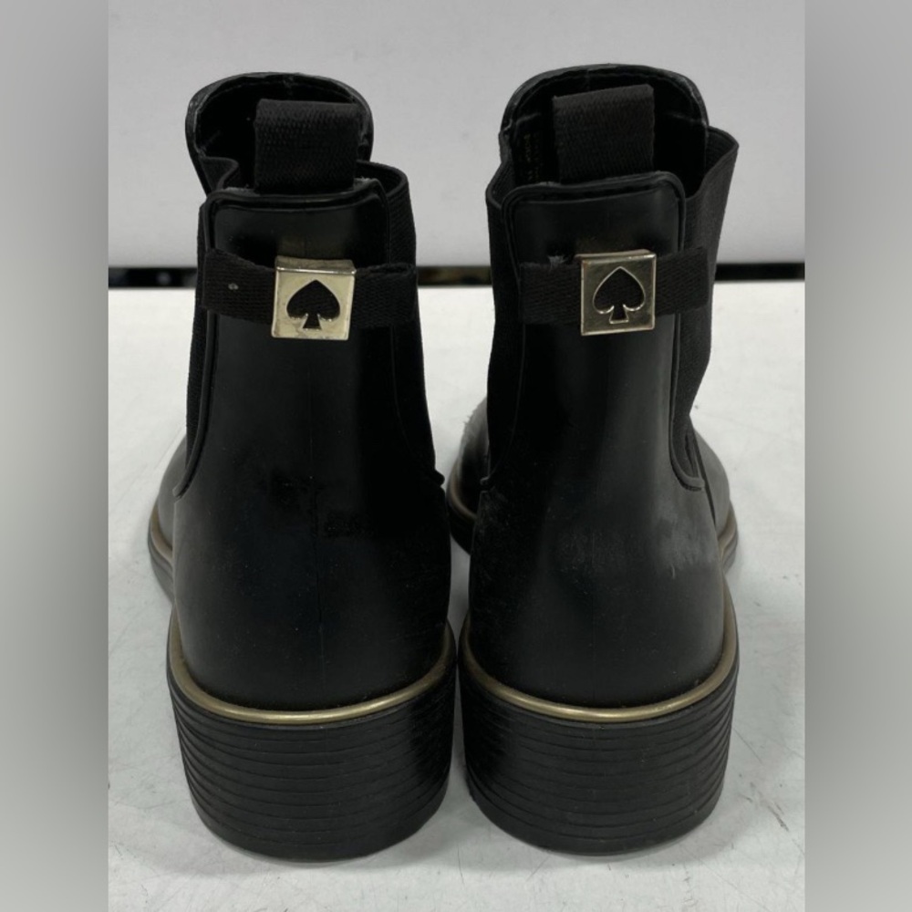 Kate Spade Black Boots with Gold Accent - Picture 2 of 6